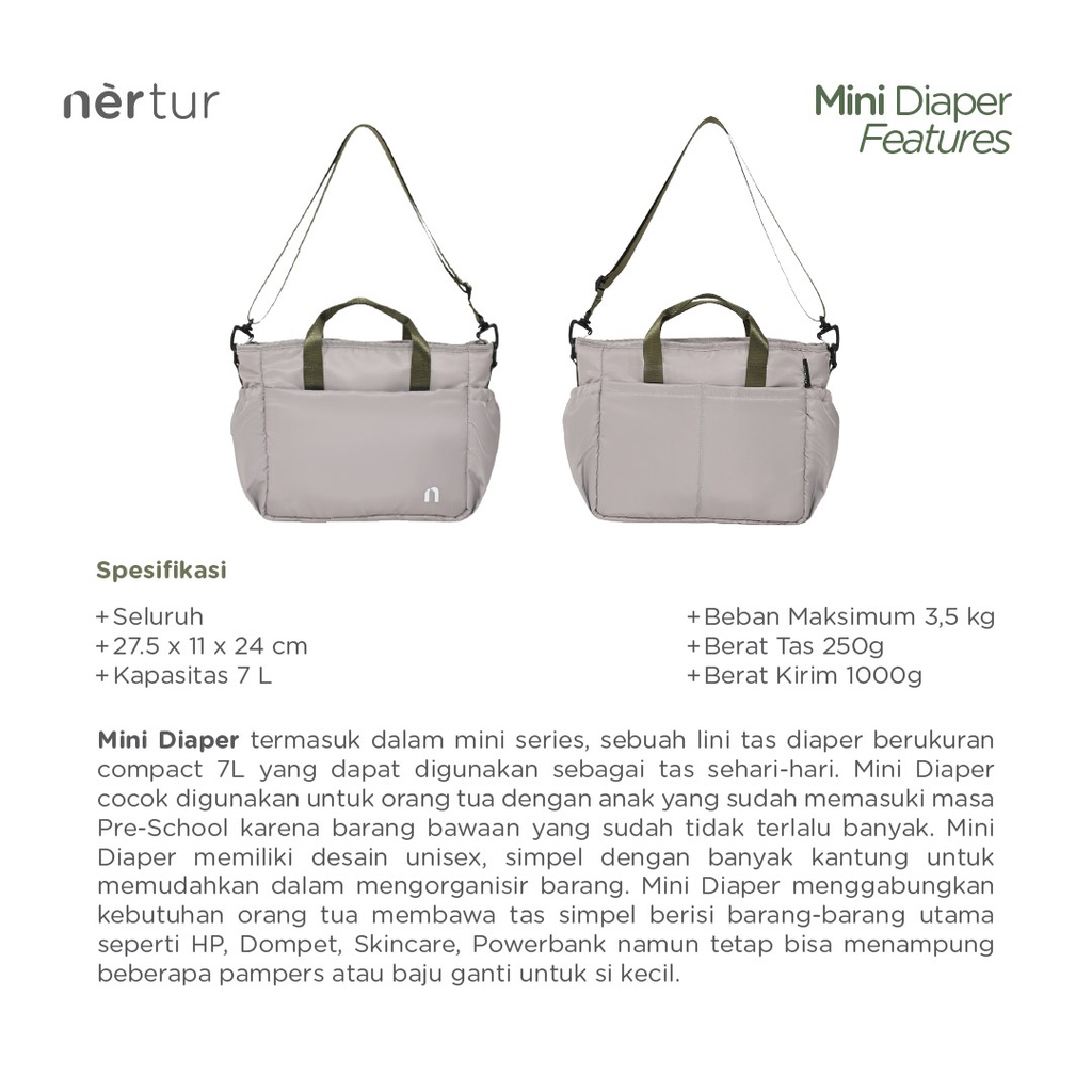 Mini Diaper - Alpha Green