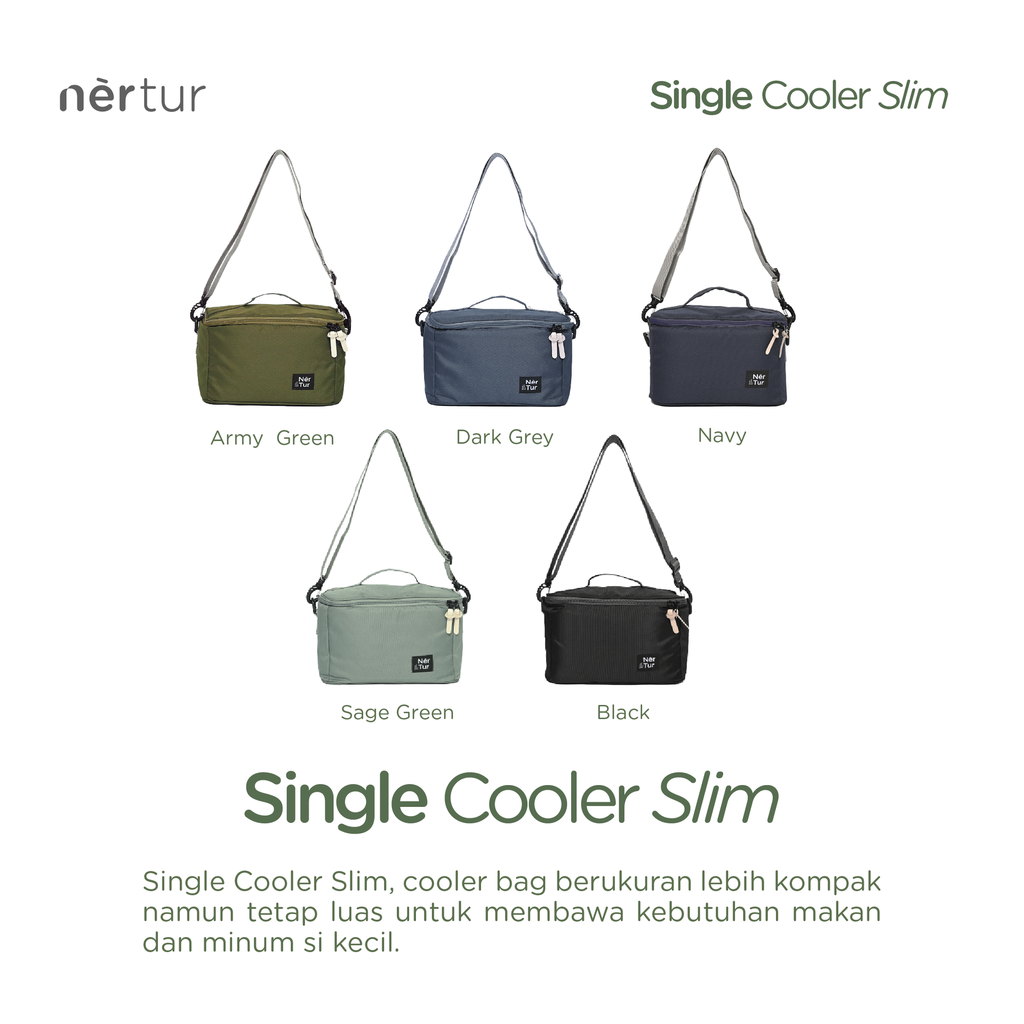 Single Cooler Slim - Army Green