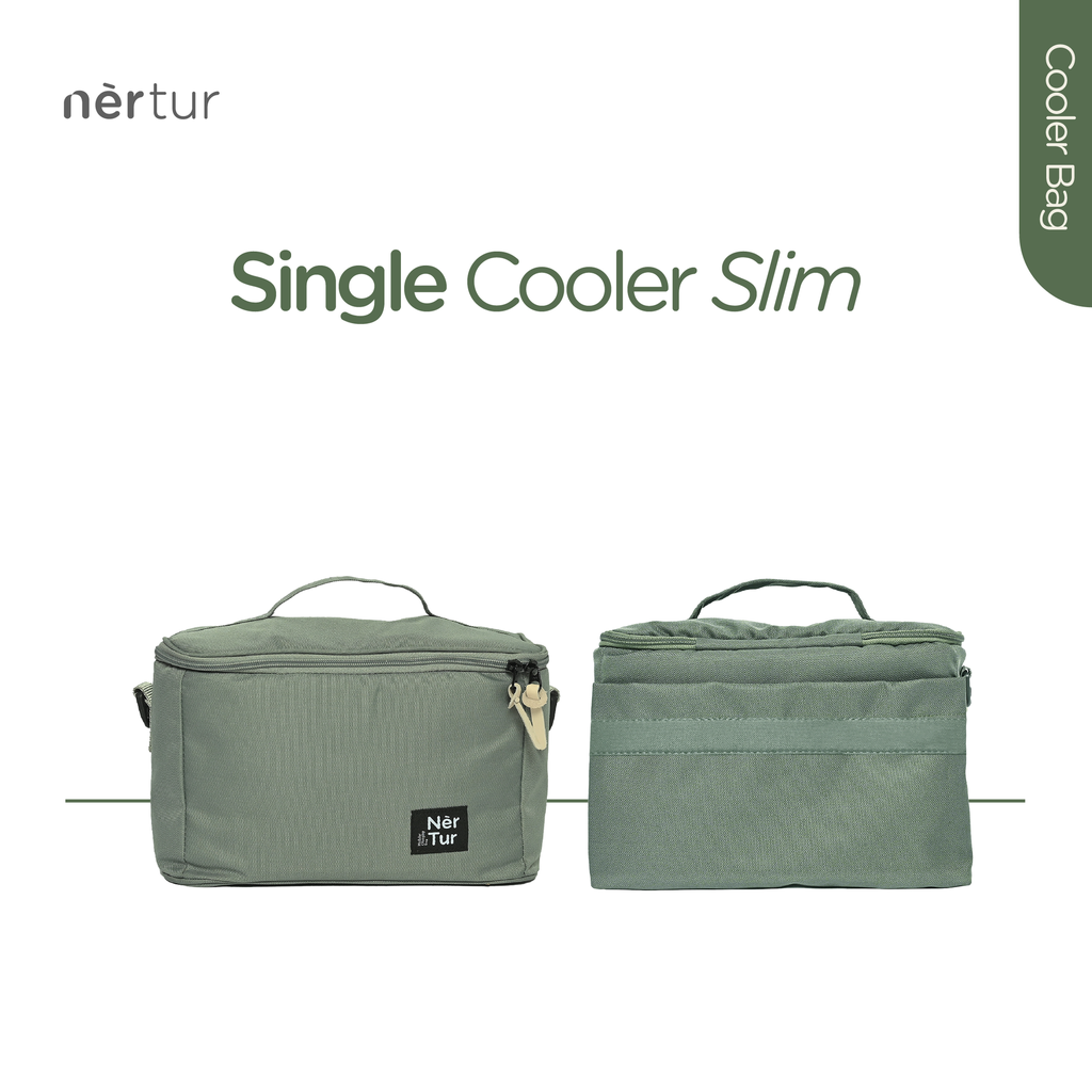 Single Cooler Slim - Army Green