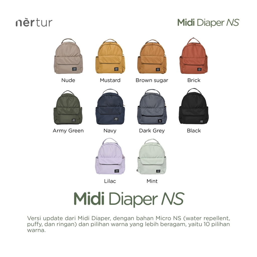 Midi Diaper NS - Black